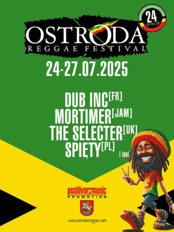 Ostróda Wydarzenie Festiwal Ostróda Reggae Festival 2025 - karnet 4 dni