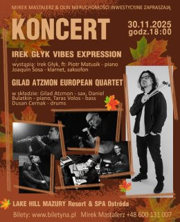 Ostróda Wydarzenie Koncert Irek Głyk Vibes Expression & Gilad Atzmon European Quartet